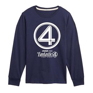 Футболка с длинным рукавом The Fantastic Four: First Steps для мальчиков 8-20 Marvel, Navy
