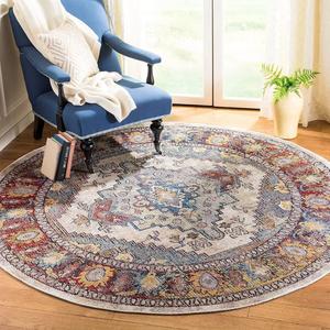 Ковер SAFAVIEH, 214 x 214 см, Harmony Collection Light Grey / Rose HMY404B Oriental Non-Shedding для столовой, прихожей, гостиной, спальни