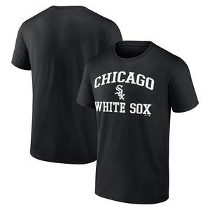 Мужская футболка Chicago White Sox Heart and Soul с логотипом, черная Unbranded