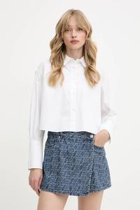 Хлопковая рубашка Armani Exchange, белый