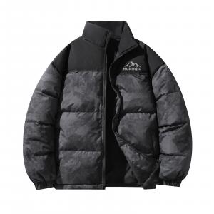 Пуховик Unisex с воротником стойкой утепленный HUANQIU, темно-серый