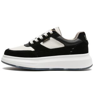 Lee Дышащие низкие скейтерские кроссовки для увеличения роста мужские черные, цвет Black