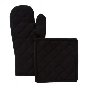 Набор варежек и прихваток Basic II. - El Corte Inglés, черный