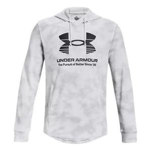 Толстовка rival terry hoodie 'white grey' Under Armour, белый