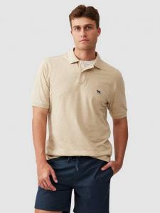 Оригинальная прямая хлопковая поло с короткими рукавами от Gunn Rodd & Gunn, Oat