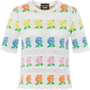 MOSCHINO Топ женский белый