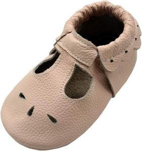 Детские кожаные обувь iEvolve, мягкие ходунки, пинетки-мокасины для малышей, светло-розовый