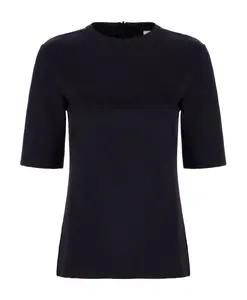 Повседневная хлопковая футболка для женщин Max Mara, синий