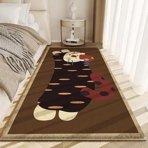 Budis Ковер 300х400 см для спальни/гостиной в стиле фальш-кашемир, утепленный, с дизайном милого кота