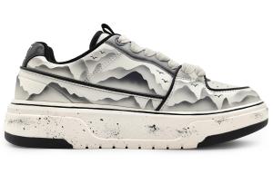 Кроссовки для скейтбординга Chunky Liner унисекс с низким верхом бежевый/черный/серый Mlb