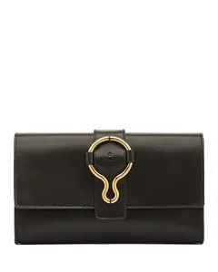 Кожаный клатч Consuelo Il Bisonte, черный