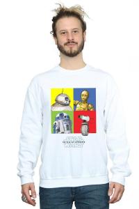 Толстовка с квадратами дроидов Star Wars The Rise Of Skywalker Star Wars, белый