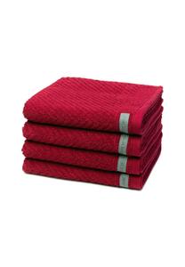 Набор полотенец Ross Smart, 4 штуки, 50x100 см, красный