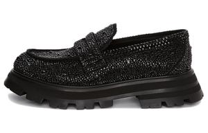 Лоферы женские Alexander Mcqueen на платформе, черный