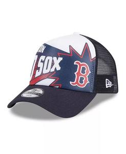 Регулируемая кепка Big Boys and Girls Navy Boston Red Sox Boom 9FORTY New Era