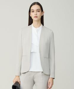 Блузка из эластичного жоржета с оборками