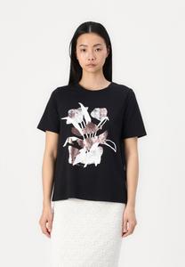 Футболка с принтом VISTAMP O NECK FOIL VILA, черный