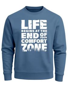 Толстовка Neverless life begins, синий