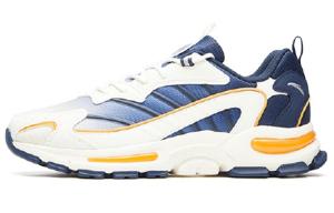 Кроссовки для бега Millennium Glacier для мужчин с низким верхом цвета слоновой кости/чернильно-синий/желто-оранжевый Anta