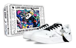 Erke Кроссовки для скейтбординга с износостойким покрытием, унисекс, черные, белые