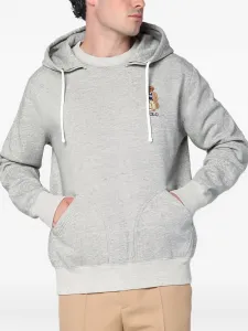 Толстовка с вышитым логотипом POLO RALPH LAUREN, серый