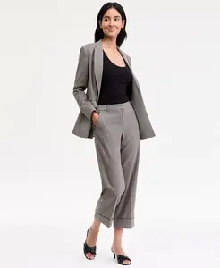 Женские укороченные брюки с узором «гусиная лапка» Anne Klein