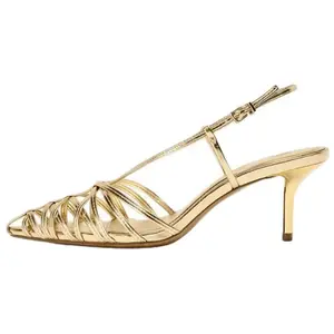 ZARA Тонкие туфли высокие туфли 8.5см женские gold