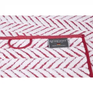 Полотенце для душа Sensual 9002 в стиле косы Ross, Vino / weiß