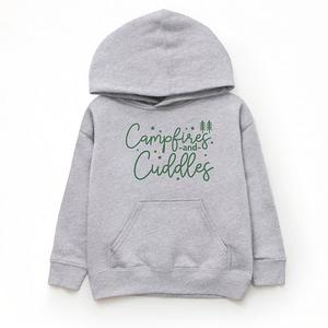 Толстовка с капюшоном Campfire and cuddles The Juniper Shop, Heather Grey