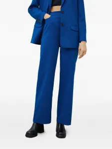 Брюки в гусиную лапку с карманами Gestuz, синий