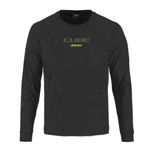 Мотоджерси с длинным рукавом Cube Vertex Flow, черный