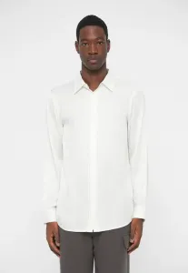 Атласная рубашка, рубашка стандартного кроя Armani Exchange, Off White/Driftwood