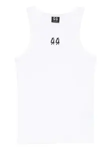Жилет с вышитым логотипом 44 Label Group, белый