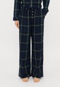 Пижамные брюки Abercrombie & Fitch Pyjama bottoms, Dark Green/Dark Blue/Dark Green