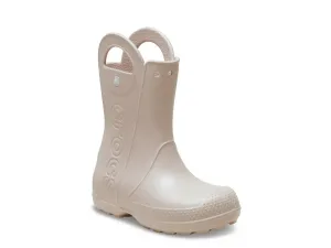 Дождевые сапоги Crocs Handle It - детские, кварцевый розовый