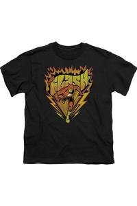 Футболка DC Comics Flash с принтом "Молниеносная скорость" для детей Gildan, черный