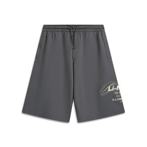 Шорты Casual Men's из коллекции Li-Ning Sports Life, черный pine серый