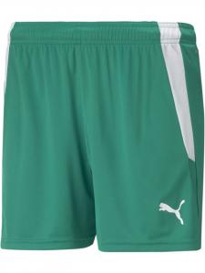 Спортивные шорты TeamLIGA Shorts W зеленого цвета Puma