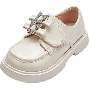 Детские кожаные туфли ACCOMPANY GROWTH с защитой от ударов, легкие, амортизирующие BALABALA, экрю