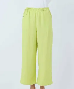 Широкие брюки из льняной смеси Studio Picone, цвет Yellow(049)