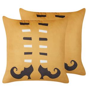 Декоративные подушки набор из 2-х штук Beliani, оранжевый