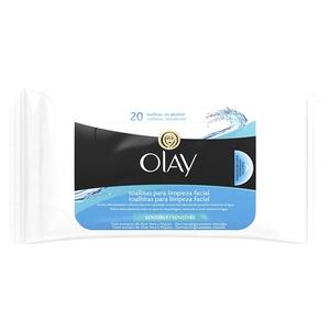 Очищающие салфетки для чувствительной кожи лица Olay