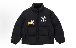 New Era Термическая повседневная модная универсальная куртка с воротником стойкой, Black