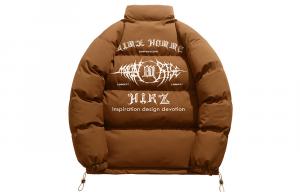 HIKZ Зимняя пуховая куртка унисекс, Coffee