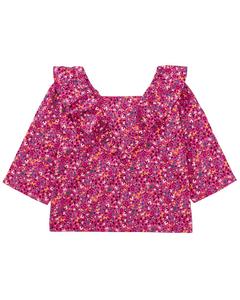 Чайная коллекция Блузка с рюшами Tea Collection, мультиколор