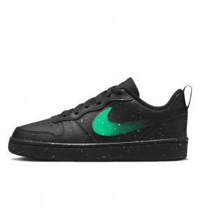 Court Borough Green Shadow Slip Resistant Abrasion Resistant Low top Skateboard Shoes Kids' Nike, черный/зеленый