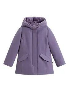 Парка с капюшоном Woolrich Kids, фиолетовый