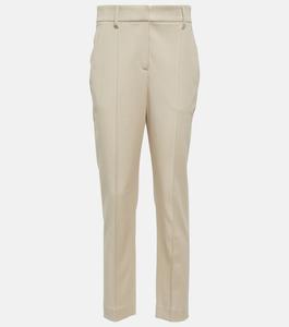 Узкие брюки из смесового хлопка BRUNELLO CUCINELLI, бежевый