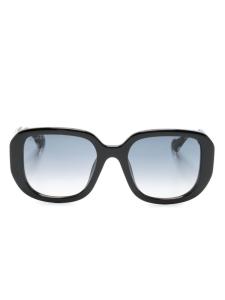 Gucci Eyewear солнцезащитные очки с логотипом Interlocking G, черный