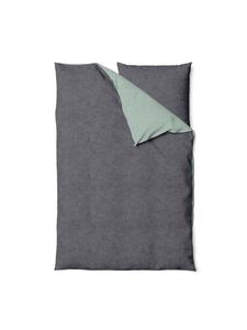 Traumschlaf Постельное белье Melangebiber антрацитово-шалфейного цвета